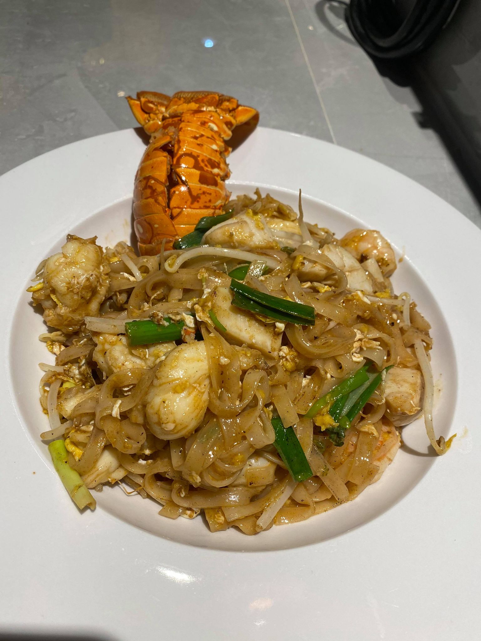 Seafood pad Thai from Captain Hook's Sushi Pho Thai in Cape Coral