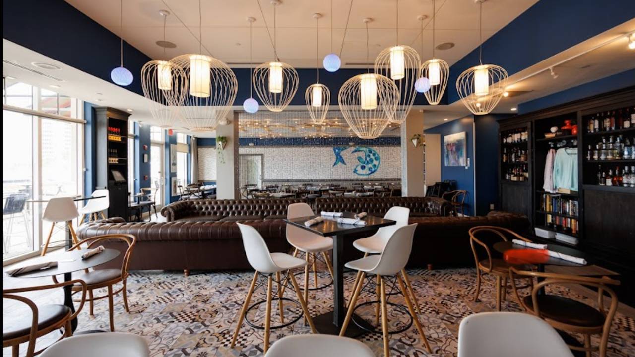 Dining room at Gather in Tarpon Point Marina, Cape Coral