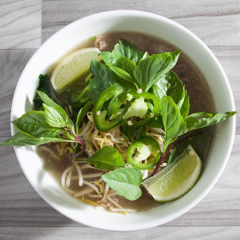 Ribeye steak pho from Pho Bowl in Cape Coral