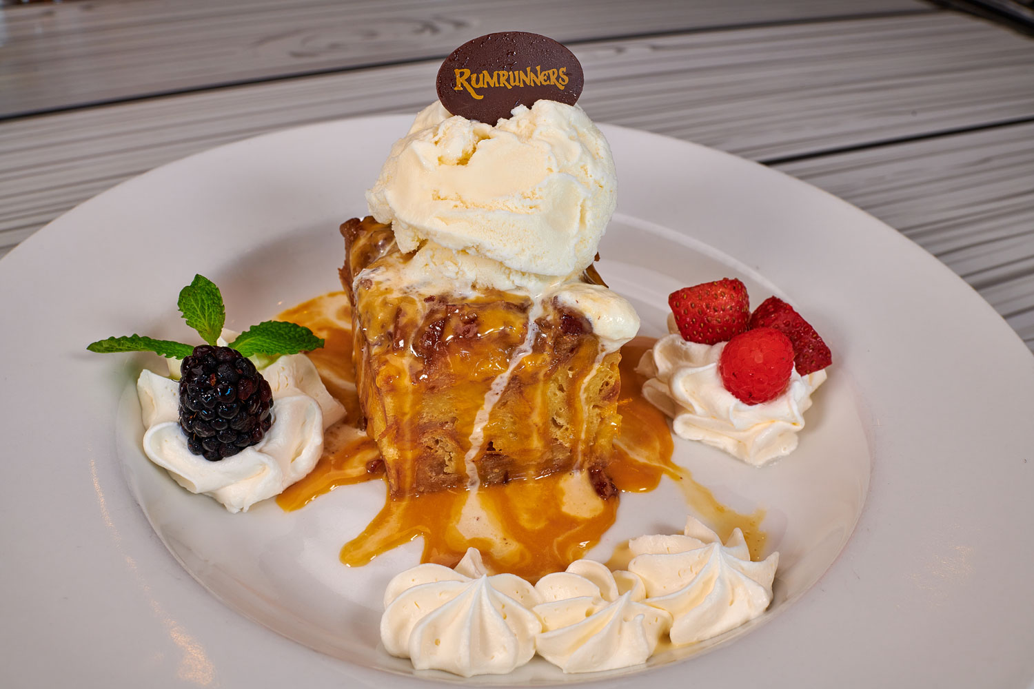 Dessert presented at Rumrunners in Cape Harbour, Cape Coral